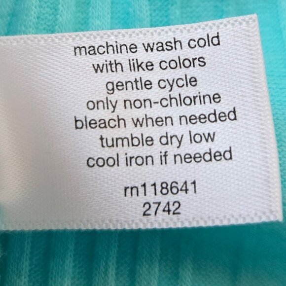 616-39 Lane Bryant teal long sweater cover-up size 14/16 - Picture 11 of 11